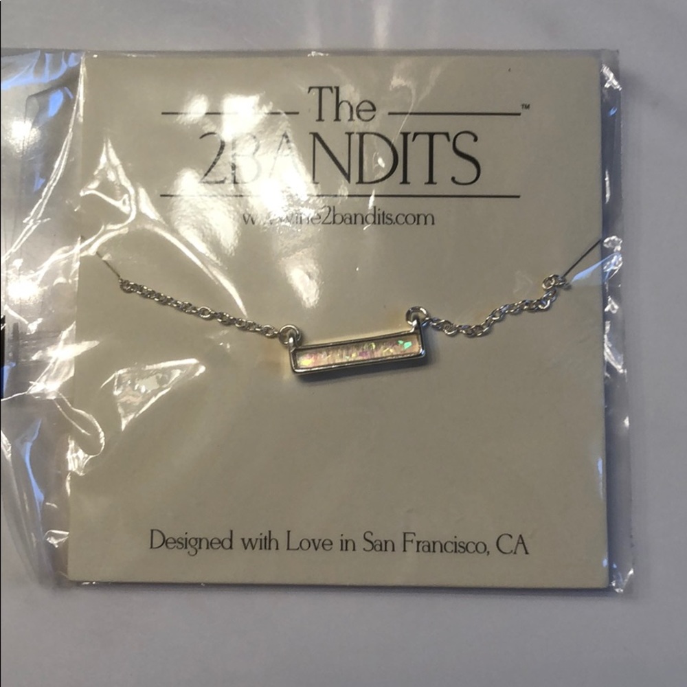 Simple Silver Bar Necklace